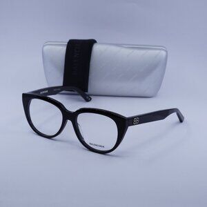 Balenciaga BB0131O 001 Cat Eye Eyeglasses 53mm - Black